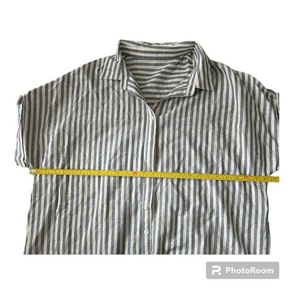Cupshe Women Striped Mini Beach Summer Shirt Dress, only tried on. - Picture 7 of 10